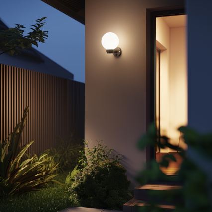 BRILAGI - Buitenwandlamp HARBOR 1xE27/40W/230V IP33 antraciet/wit