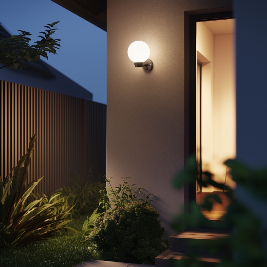 BRILAGI - Buitenwandlamp HARBOR 1xE27/40W/230V IP33 antraciet/wit