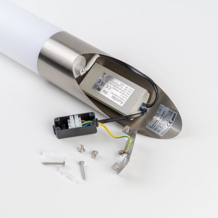 BRILAGI - Buitenmuurlamp met sensor ELIA 1xE27/20W/230V IP44 mat chroom