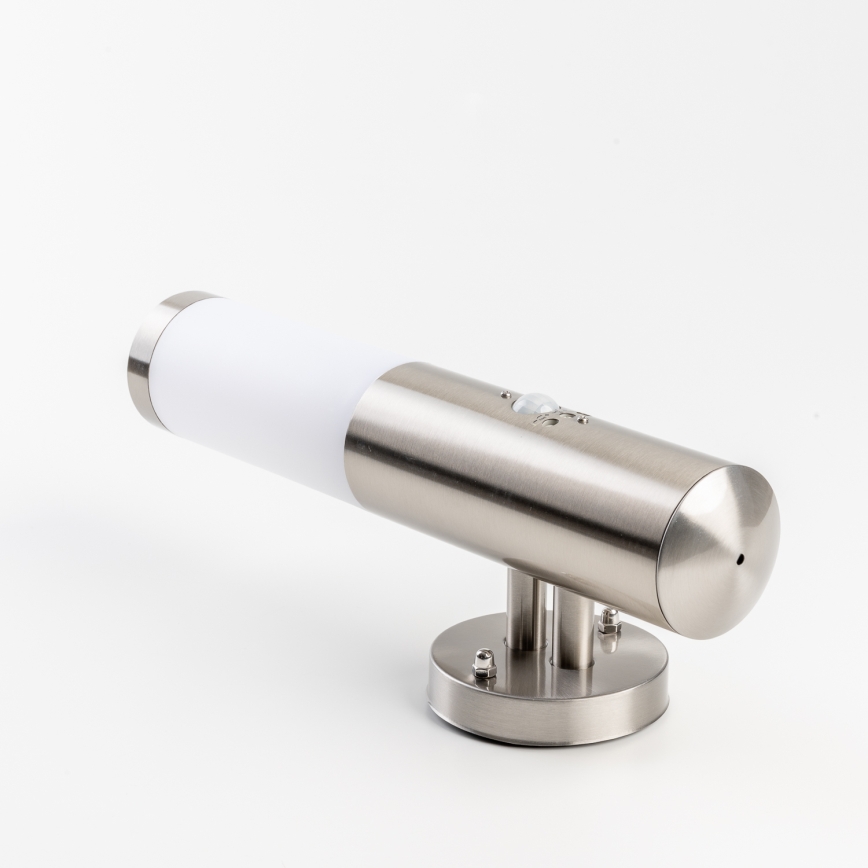 BRILAGI - Buitenwandlamp met sensor ELIA 1xE27/20W/230V IP44 mat chroom
