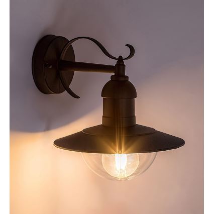 Brilagi - Buitenwandlamp MOLDE 1xE27/60W/230V IP44 zwart
