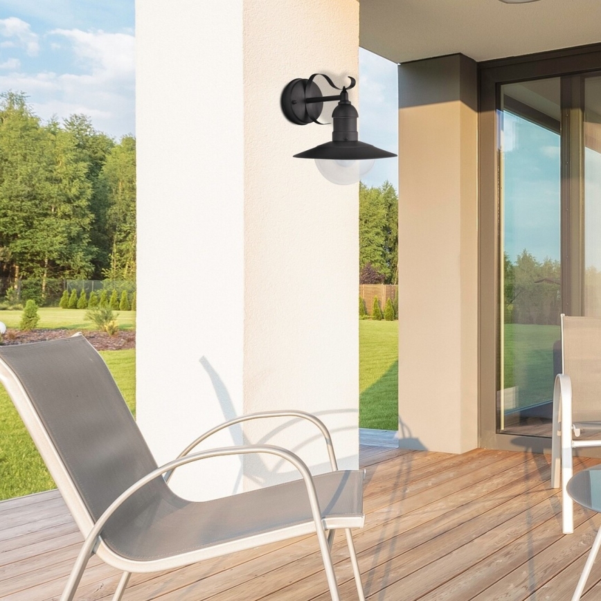 Brilagi - Buitenwandlamp MOLDE 1xE27/60W/230V IP44 zwart