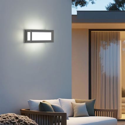 Brilagi - Buitenwandlamp PARKER 1xE27/60W/230V grijs IP44