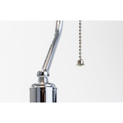 Brilagi - Bureaulamp BANK OFFICE 1xE27/60W/230V glanzend chroom/wit