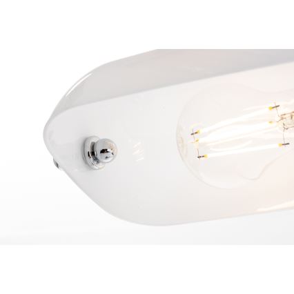 Brilagi - Bureaulamp BANK OFFICE 1xE27/60W/230V glanzend chroom/wit