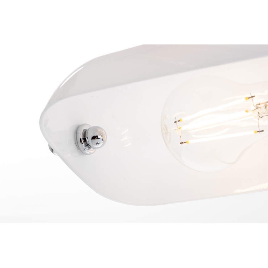 Brilagi - Bureaulamp BANK OFFICE 1xE27/60W/230V glanzend chroom/wit