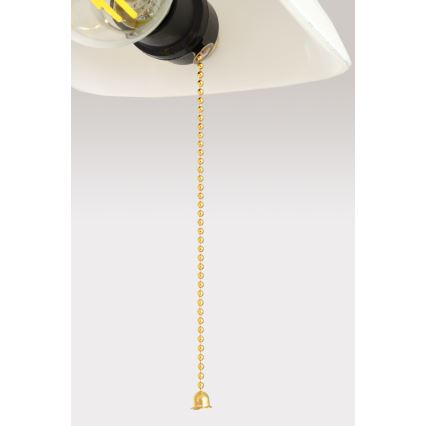 Brilagi - Bureaulamp BANK OFFICE 1xE27/60W/230V goud/wit