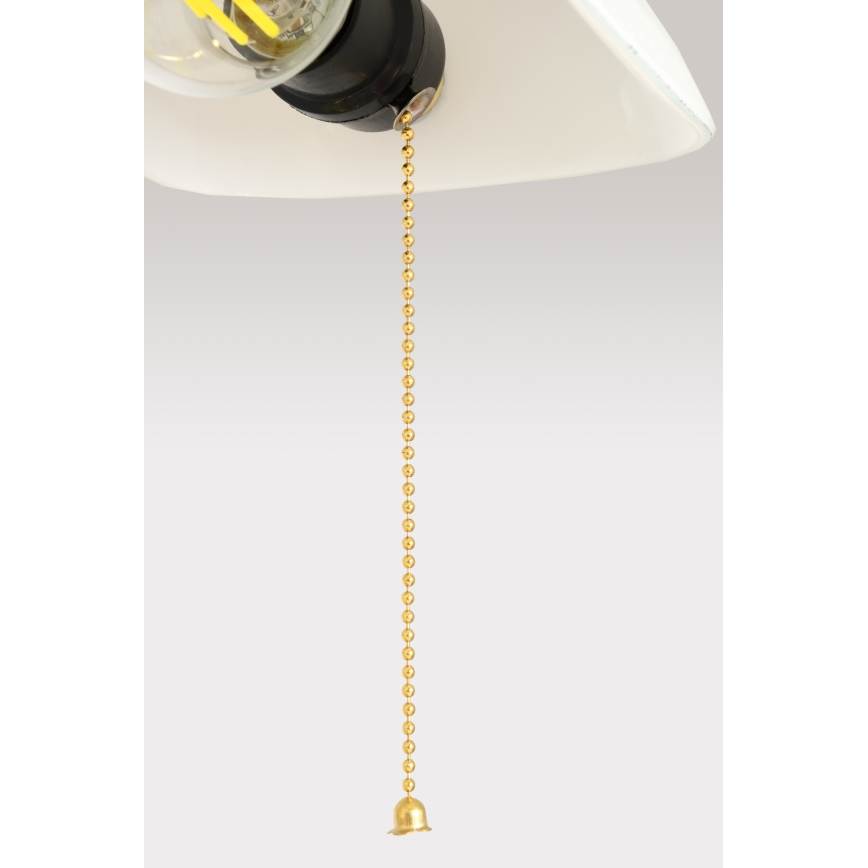 Brilagi - Bureaulamp BANK OFFICE 1xE27/60W/230V goud/wit