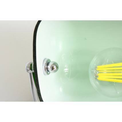 Brilagi - Bureaulamp BANK OFFICE 1xE27/60W/230V zwart/zilver/groen