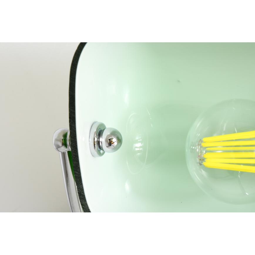 Brilagi - Bureaulamp BANK OFFICE 1xE27/60W/230V zwart/zilver/groen