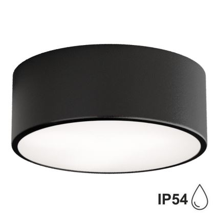 Brilagi - LED RGBW dimbare plafondlamp voor badkamer CLARE 1xE27/9W/230V 2700-6500K pr. 20 cm IP54 Wi-Fi zwart