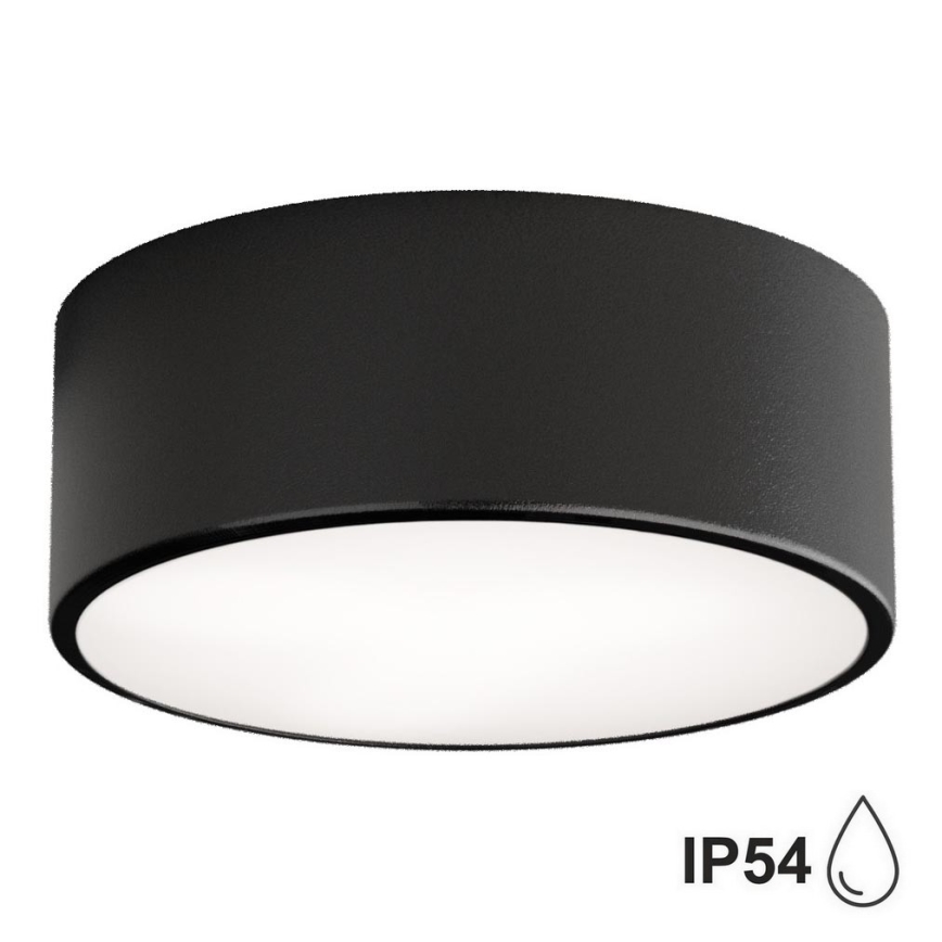 Brilagi - LED RGBW dimbare plafondlamp voor badkamer CLARE 1xE27/9W/230V 2700-6500K pr. 20 cm IP54 Wi-Fi zwart