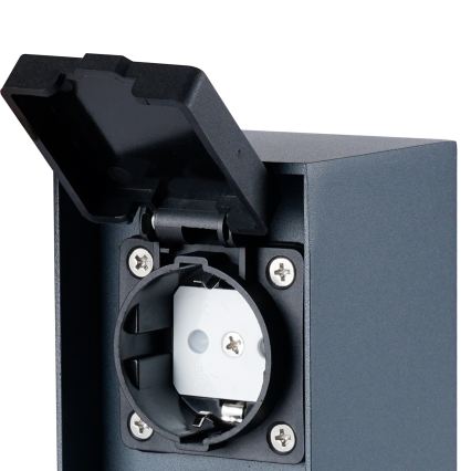 BRILAGI - Colonne de prises extérieur PILLAR 2Z SCHUKO 230V IP44 anthracite