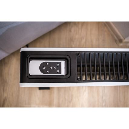 Brilagi - Convecteur à air chaud 1000/1300/2300W LCD/minuteur/TURBO/thermostat blanc + Télécommande