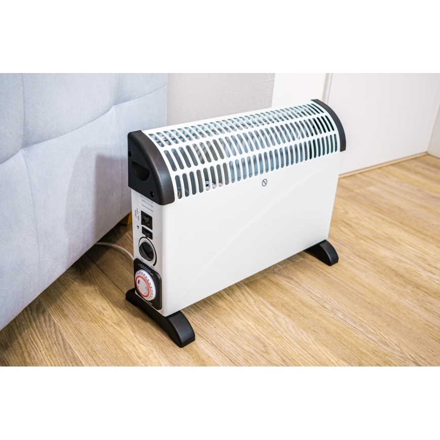 Brilagi - Convecteur à air chaud 750/1250/2000W minuteur/thermostat