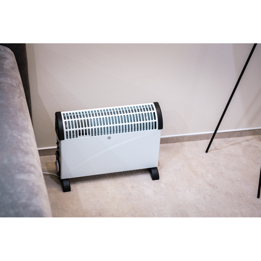 Brilagi - Convecteur à air chaud 750/1250/2000W minuteur/thermostat