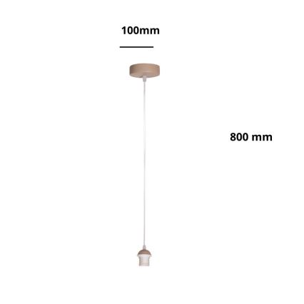 Brilagi - Cordon d'alimentation PARTY 1xE27/60W/230V Ø 10 cm beige