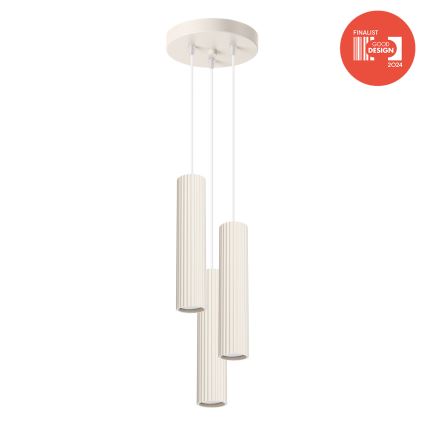 Brilagi - CRESTO hanglamp met kabel 3xGU10/10W/230V crème