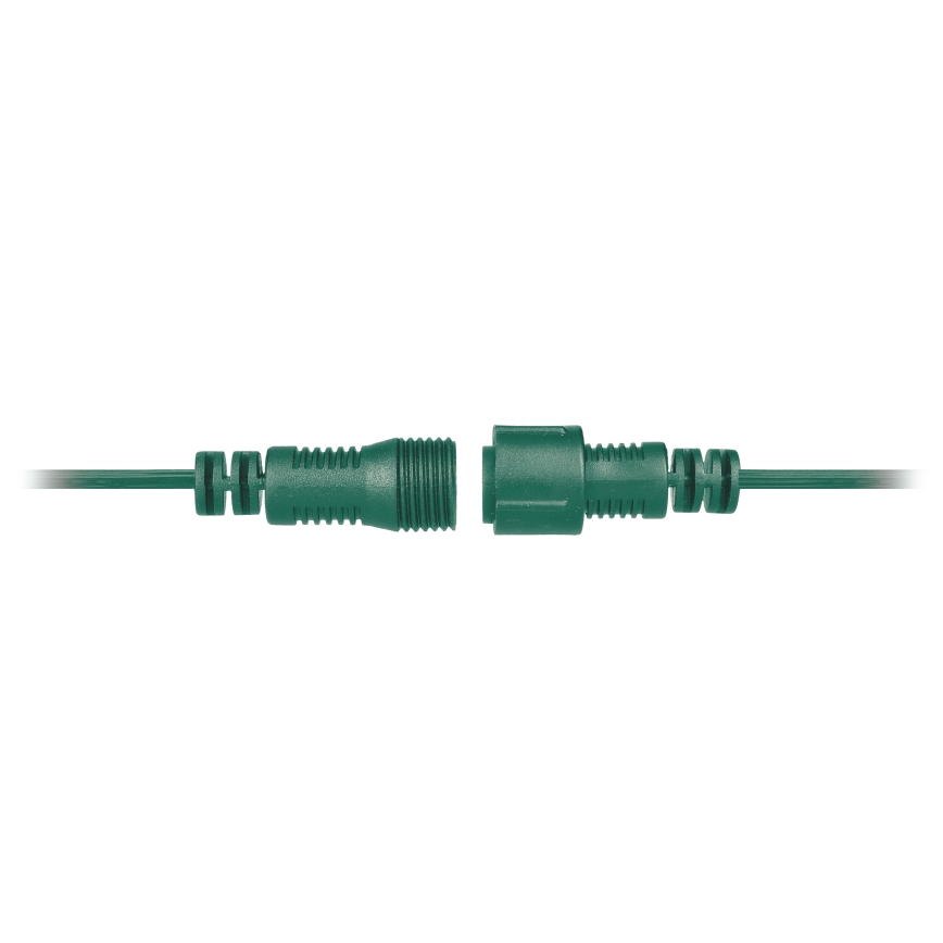 Brilagi - Decoratieve LED Lichtsnoer voor buiten SLINGER 25xE12 20m groen IP44 warm wit