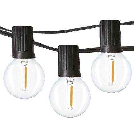 Brilagi - Decoratieve LED Lichtsnoer voor buiten SLINGER 25xE12 20m IP44 koud wit