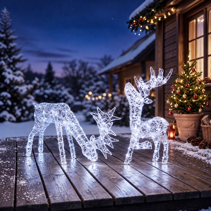 BRILAGI - Décoration de Noël d'extérieur LED/1,5W/230V IP44 73x47 cm renne