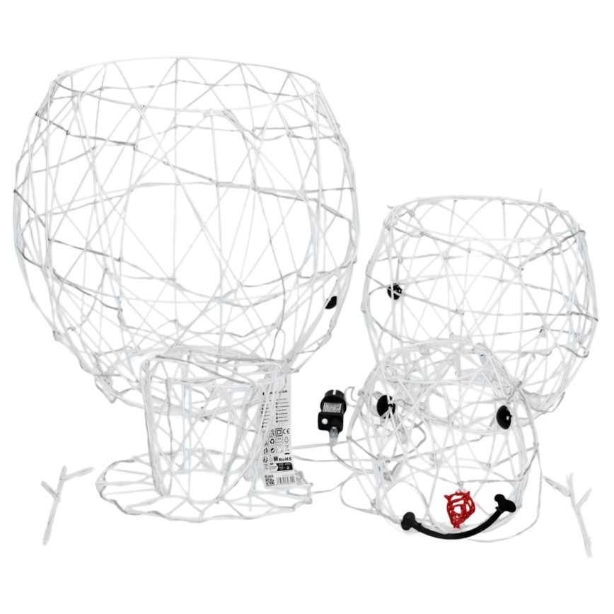 Brilagi - Décoration de Noël extérieure LED/3,6W/31/230V 2700K 60 cm IP44 bonhomme de neige