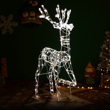 Brilagi - Décoration de Noël extérieure LED/3,6W/31/230V 2700K 75 cm IP44 renne