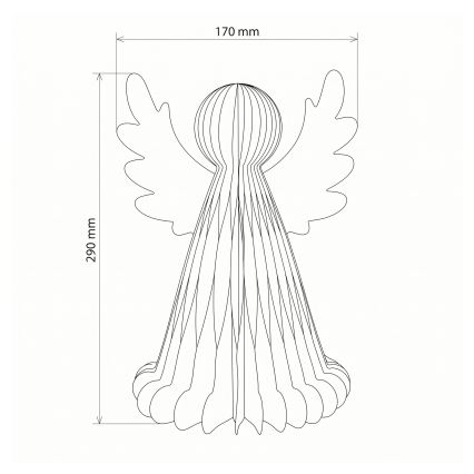 BRILAGI - Décoration de Noël LED/2xAA ange