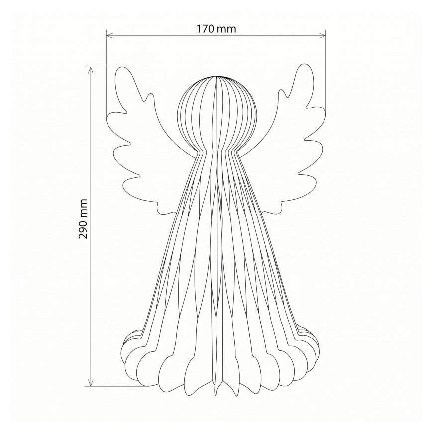 BRILAGI - Décoration de Noël LED/2xAA ange