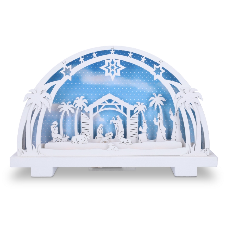 Brilagi - Décoration de Noël LED/2xAA crèche