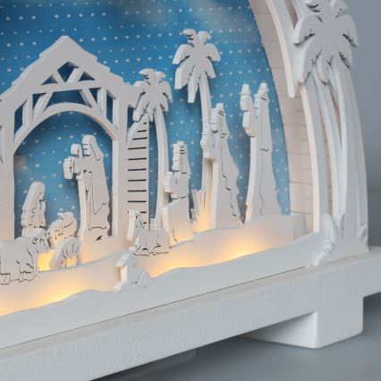 Brilagi - Décoration de Noël LED/2xAA crèche