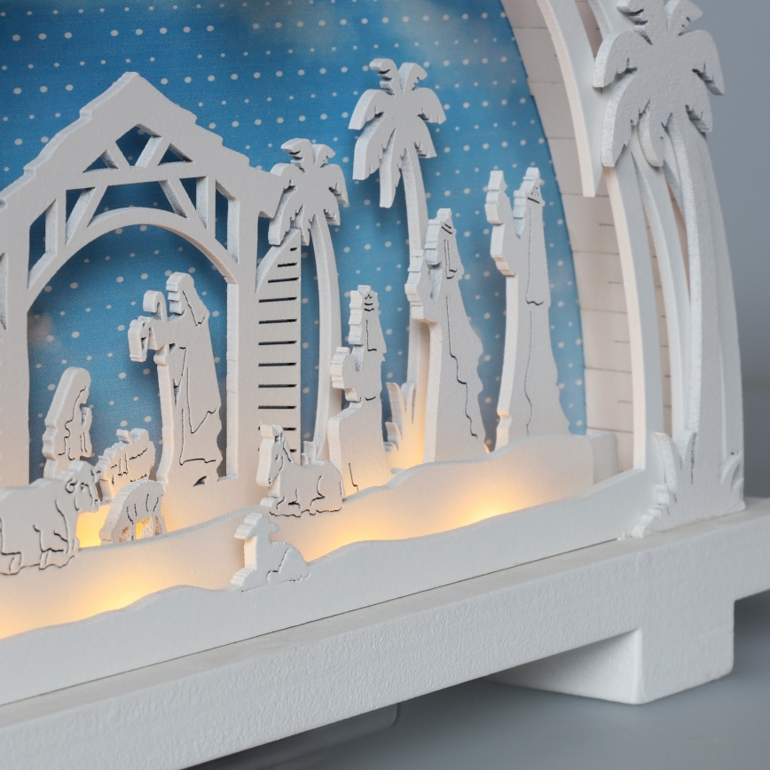 Brilagi - Décoration de Noël LED/2xAA crèche