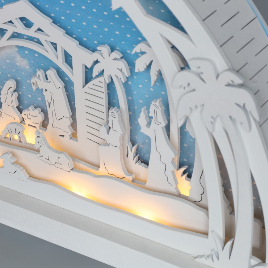 Brilagi - Décoration de Noël LED/2xAA crèche