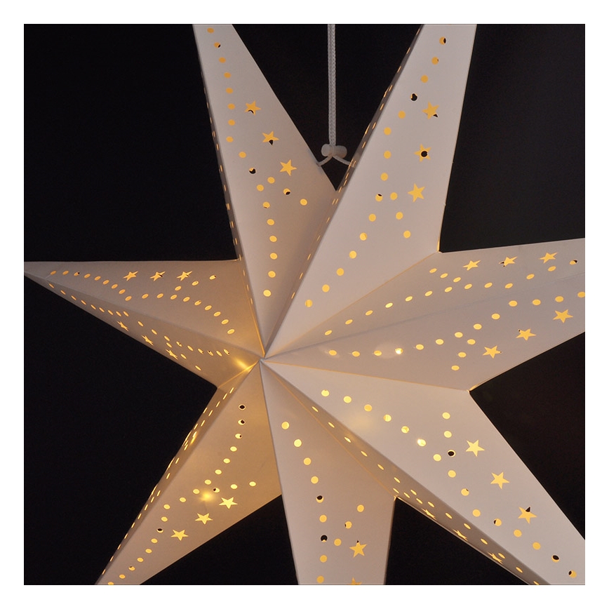 Brilagi - Décoration de Noël LED/2xAA étoile blanc chaud
