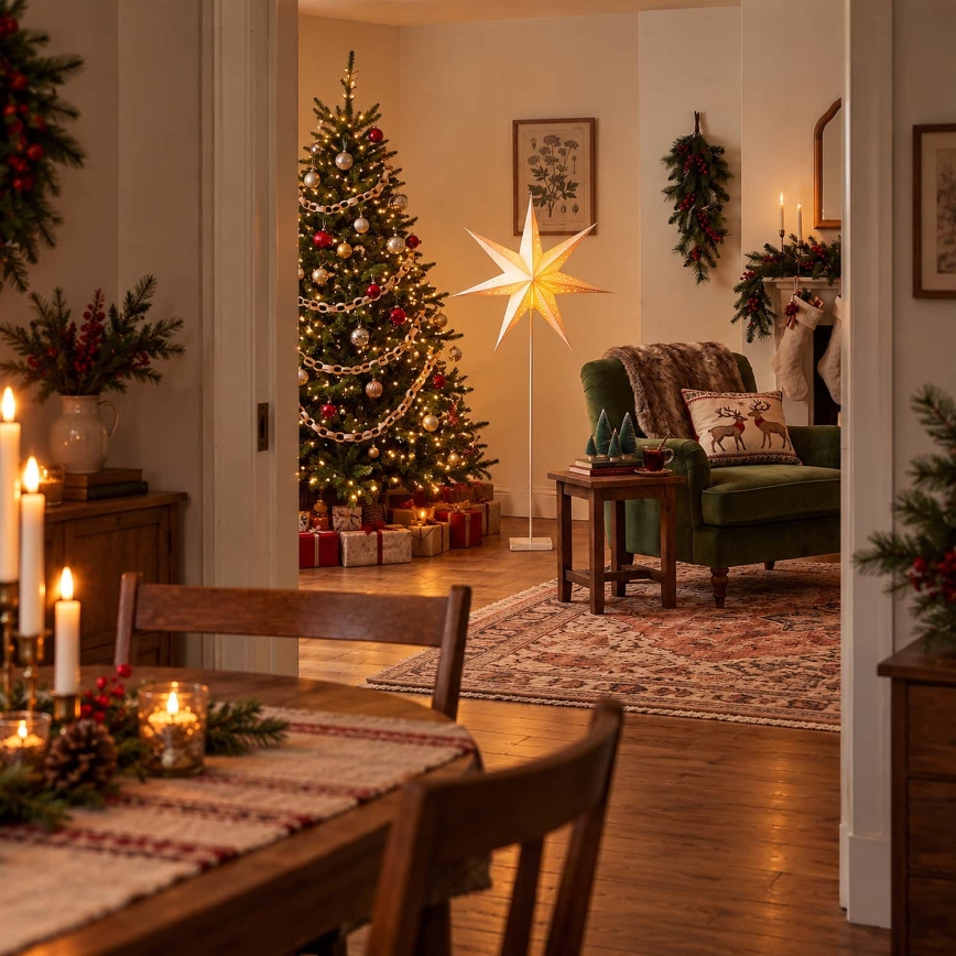 BRILAGI - Décoration de Noël LED/3xAA Étoile 60 cm