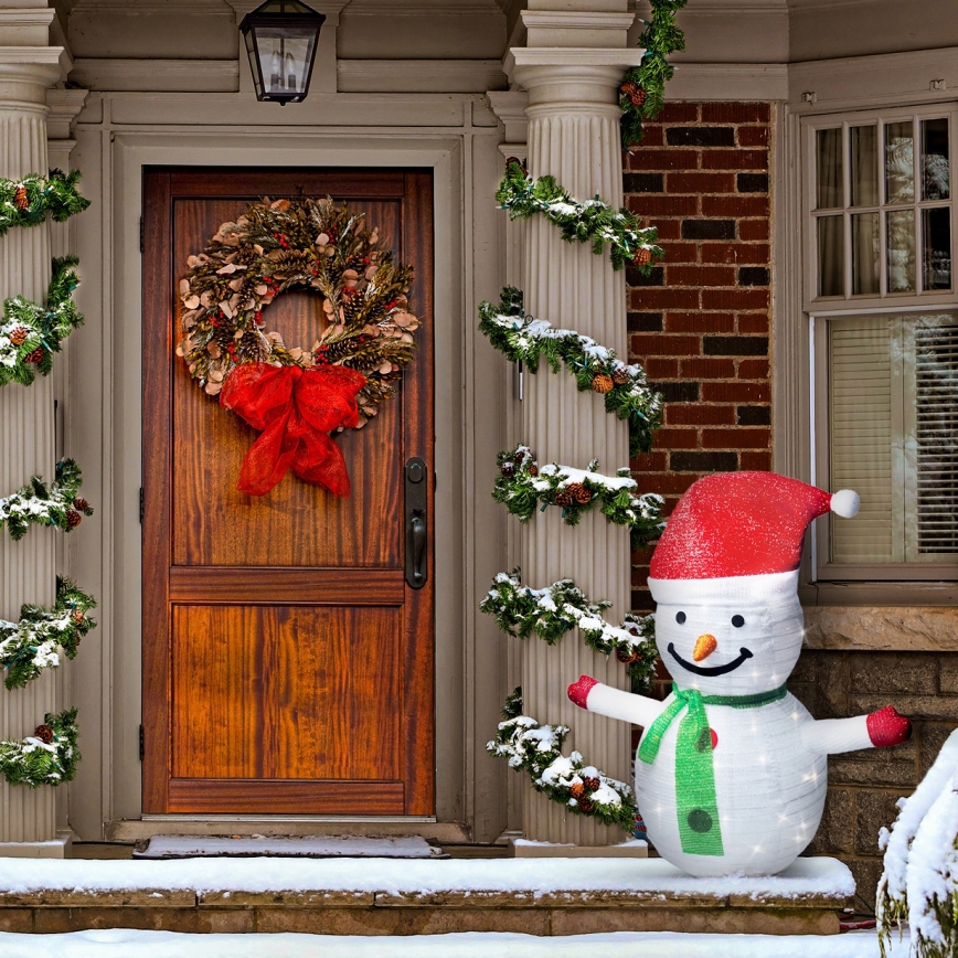 Brilagi - Décoration de Noël LED d'extérieur 40xLED/3xAA IP44 bonhomme de neige