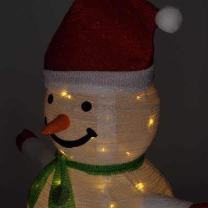 Brilagi - Décoration de Noël LED d'extérieur 40xLED/3xAA IP44 bonhomme de neige