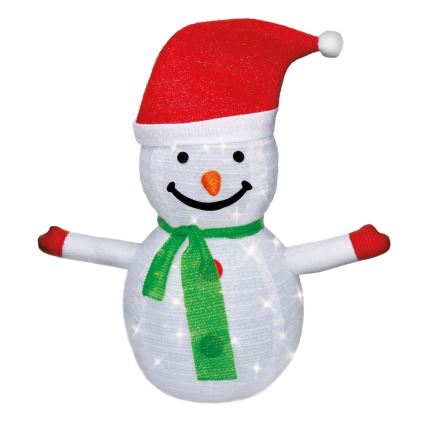 Brilagi - Décoration de Noël LED d'extérieur 40xLED/3xAA IP44 bonhomme de neige