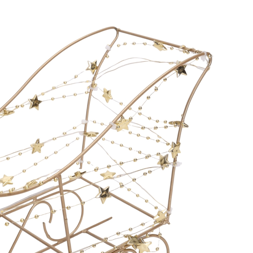 BRILAGI - Décoration de Noël LED LED/3xAA 46 cm renne avec traîneau blanc chaud