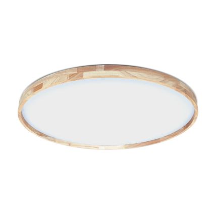 Brilagi - Dimbare LED-plafondlamp ALSON LED/72W/230V 3000-6500K eiken Ø 78 cm + afstandsbediening