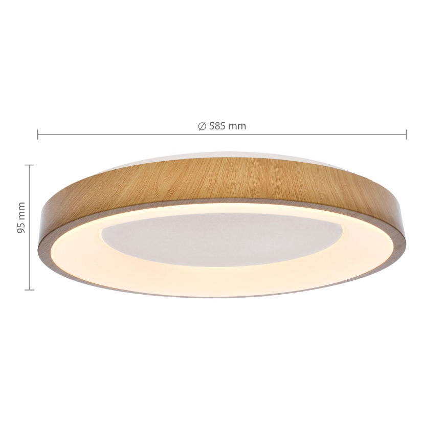 Brilagi - DORIA dimbare LED-plafondlamp LED/60W/230V 3000-6500K Ø 60 cm + afstandsbediening