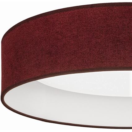 Brilagi - LED dimbare plafondlamp VELVET SMARTIX STARS LED/24W/230V 3000-6000K Ø 45 cm wijnrood Wi-Fi Tuya Beacon + afstandsbediening