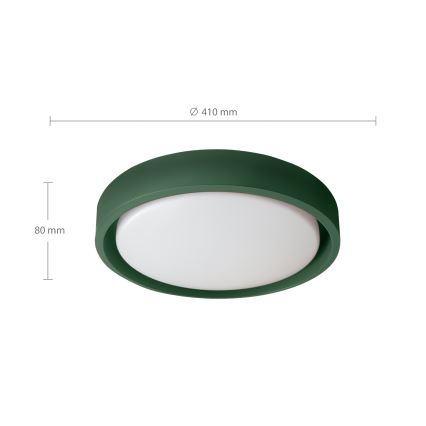 Brilagi - Dimbare LED-plafondlamp MATTEO LED/48W/230V 3000-6500K Ø 41 cm groen + afstandsbediening