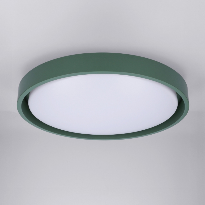Brilagi - Dimbare LED-plafondlamp MATTEO LED/48W/230V 3000-6500K Ø 41 cm groen + afstandsbediening
