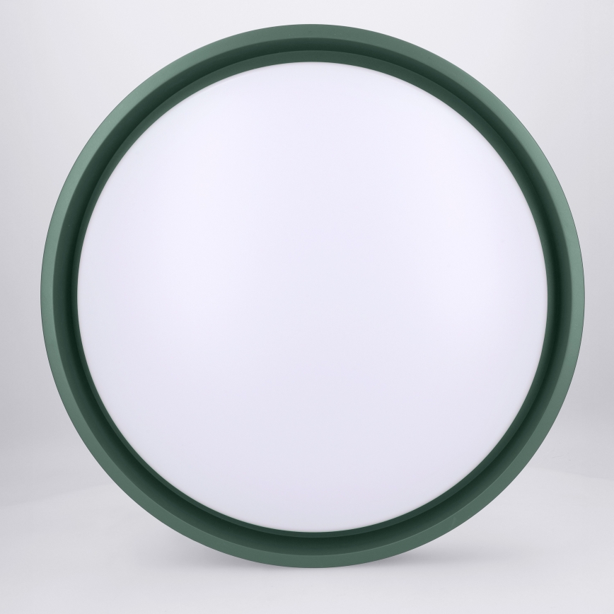 Brilagi - Dimbare LED-plafondlamp MATTEO LED/48W/230V 3000-6500K Ø 41 cm groen + afstandsbediening