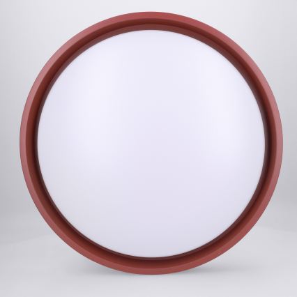 Brilagi - Dimbare LED-plafondlamp MATTEO LED/48W/230V 3000-6500K Ø 41 cm rood + afstandsbediening