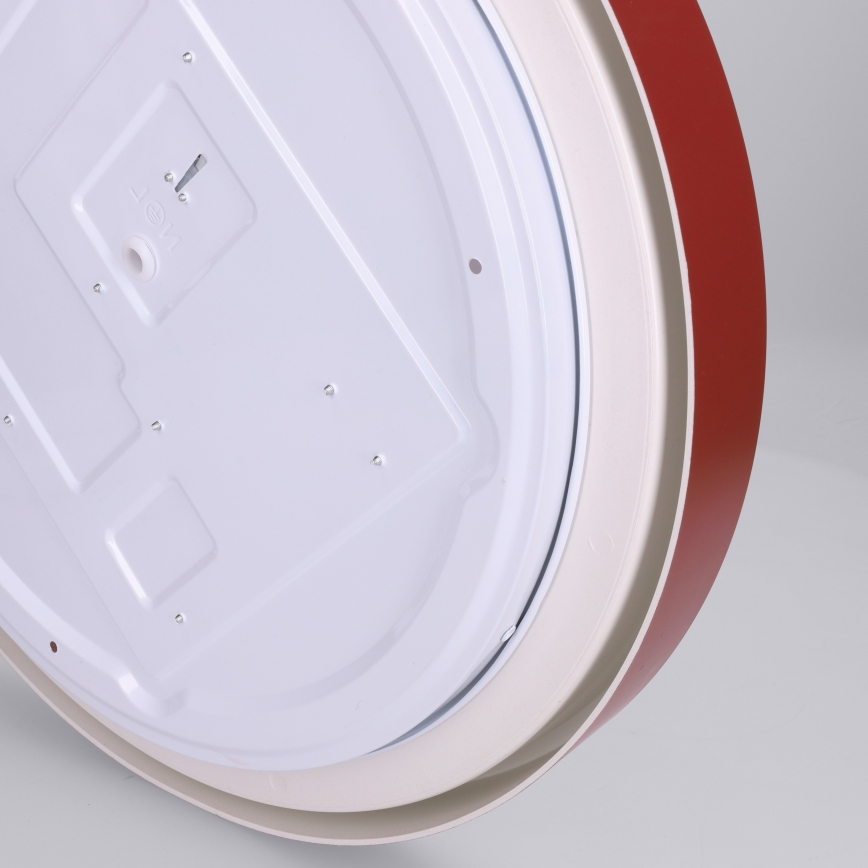 Brilagi - Dimbare LED-plafondlamp MATTEO LED/48W/230V 3000-6500K Ø 41 cm rood + afstandsbediening