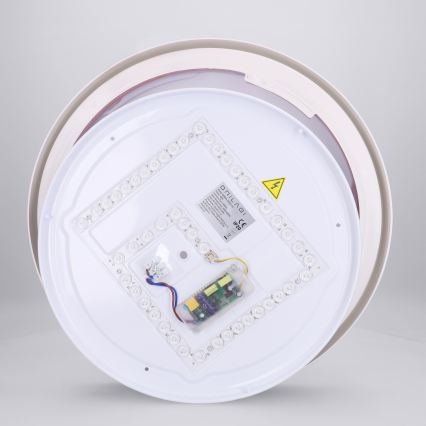 Brilagi - Dimbare LED-plafondlamp MATTEO LED/48W/230V 3000-6500K Ø 41 cm rood + afstandsbediening
