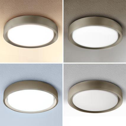 Brilagi - Dimbare LED-plafondlamp MATTEO LED/48W/230V 3000-6500K Ø 41 cm taupe + afstandsbediening