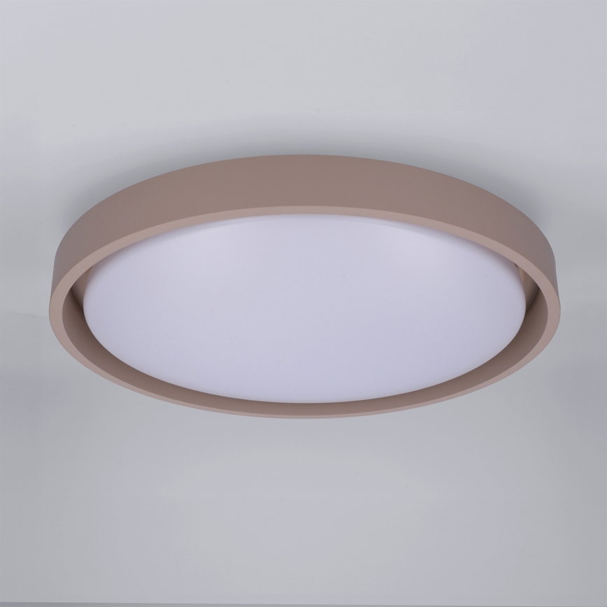 Brilagi - Dimbare LED-plafondlamp MATTEO LED/48W/230V 3000-6500K Ø 41 cm taupe + afstandsbediening